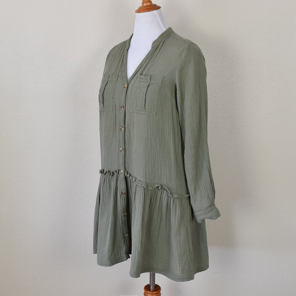 Maeve Katie Textured Gauze Utility Tunic Dress - 6 - Picture 4 of 9